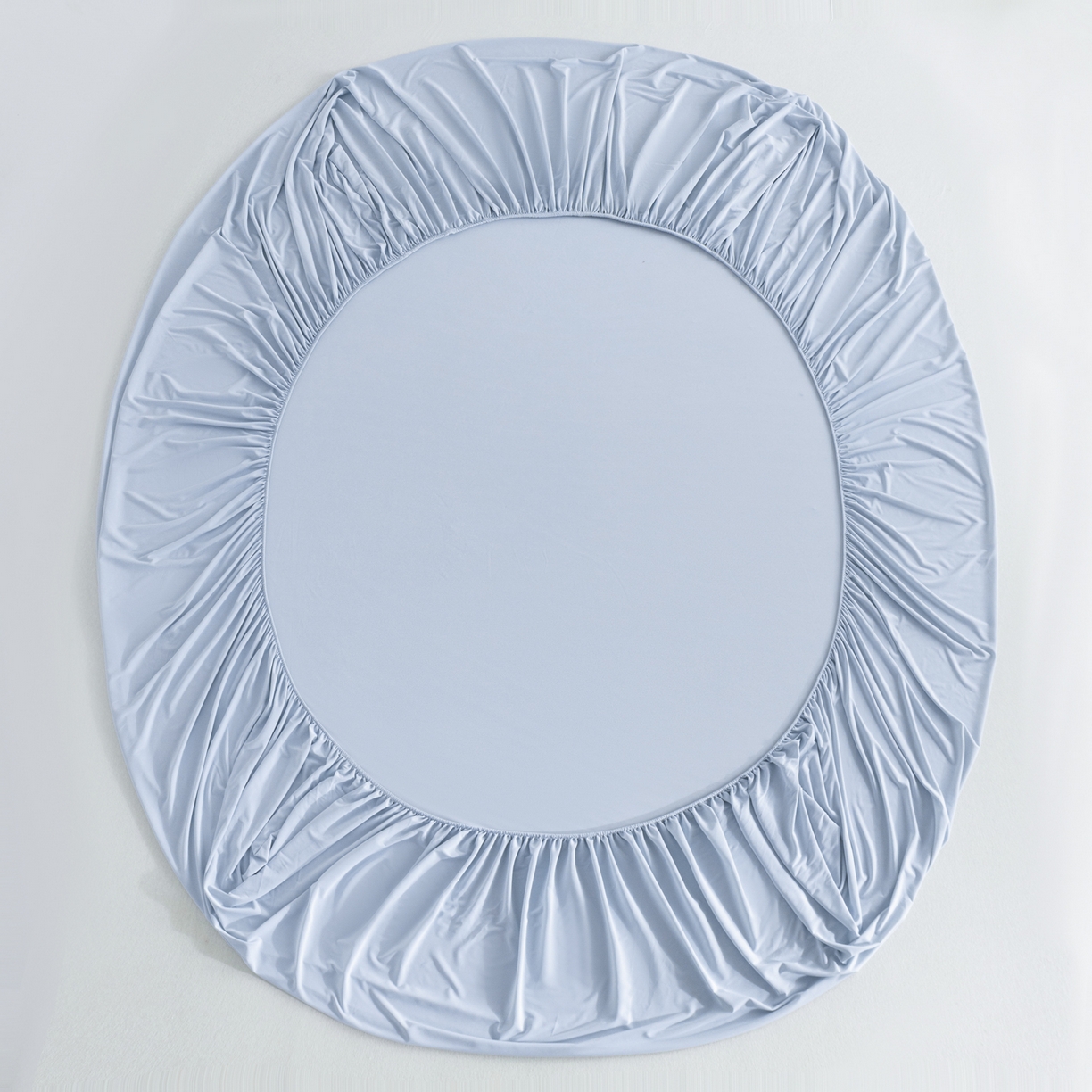 91家纺网 家纺一手货源 找家纺 梵心家纺 2026新款A类深睡星球床笠床垫保护罩床垫套枕套三件套160g氨纶 云天蓝