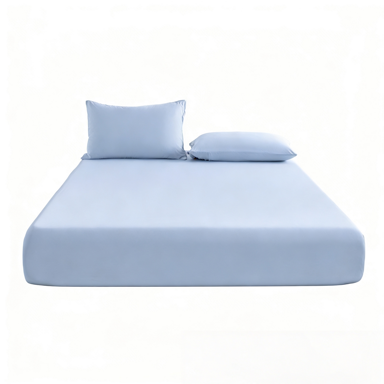 91家纺网 家纺一手货源 找家纺 梵心家纺 2026新款A类深睡星球床笠床垫保护罩床垫套枕套三件套160g氨纶 云天蓝