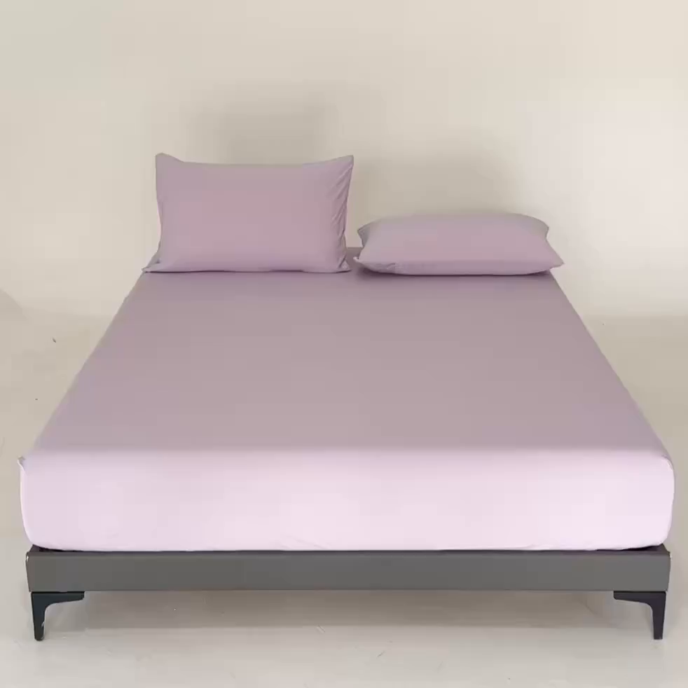 91家纺网 家纺一手货源 找家纺 梵心家纺 2026新款A类深睡星球床笠床垫保护罩床垫套枕套三件套160g氨纶 江户紫