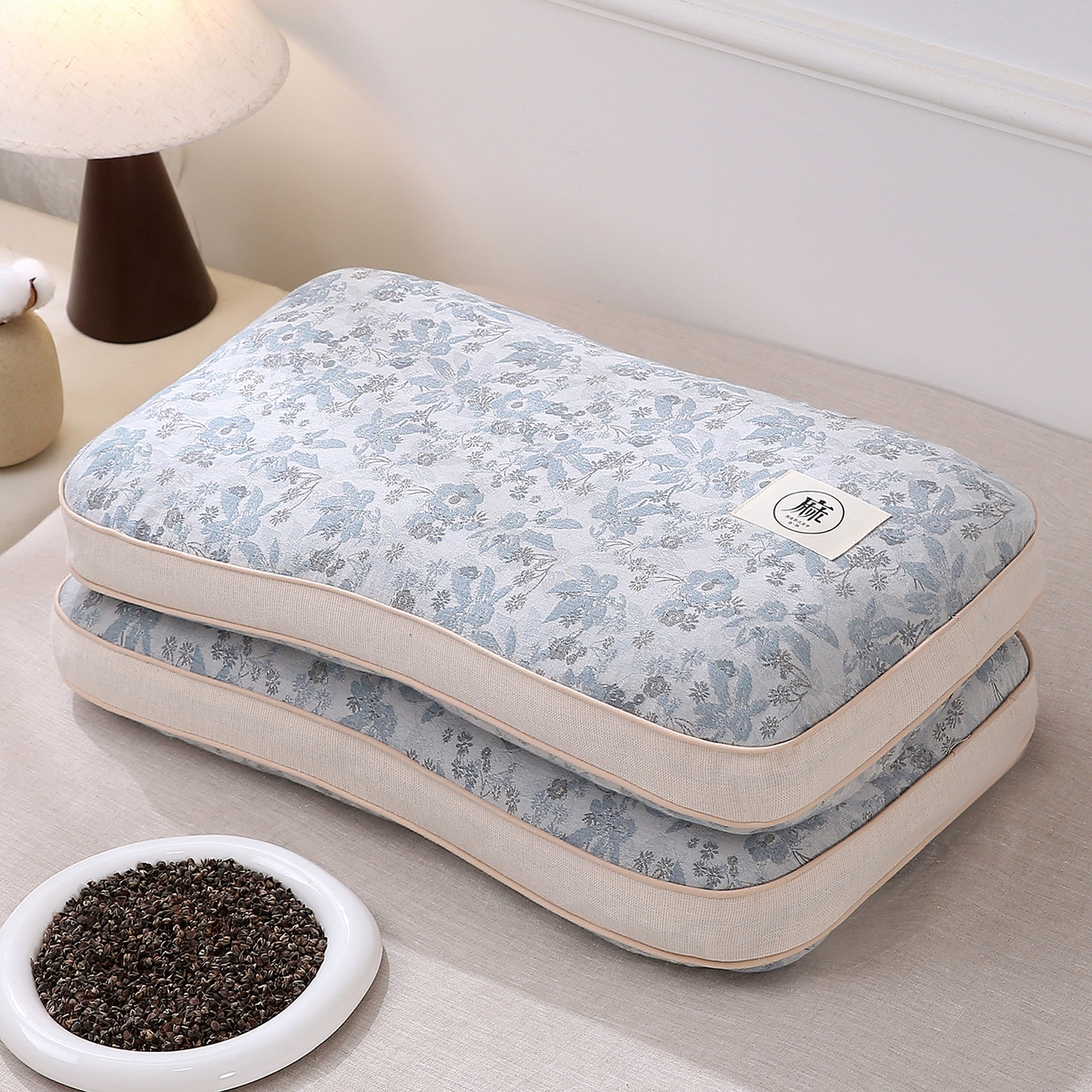 91家纺网 家纺一手货源 找家纺 （总）珍贝家纺 2026新款棉麻荞麦枕枕头枕芯