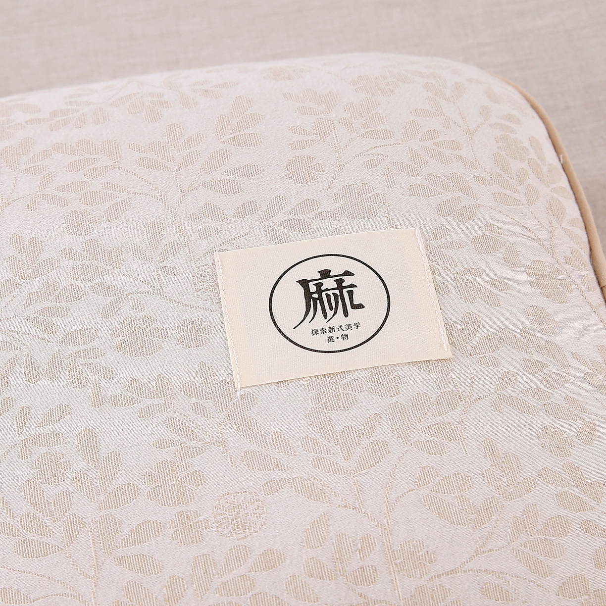 91家纺网 家纺一手货源 找家纺 珍贝家纺 2026新款棉麻荞麦枕枕头枕芯 棉麻荞麦枕-素雅小花