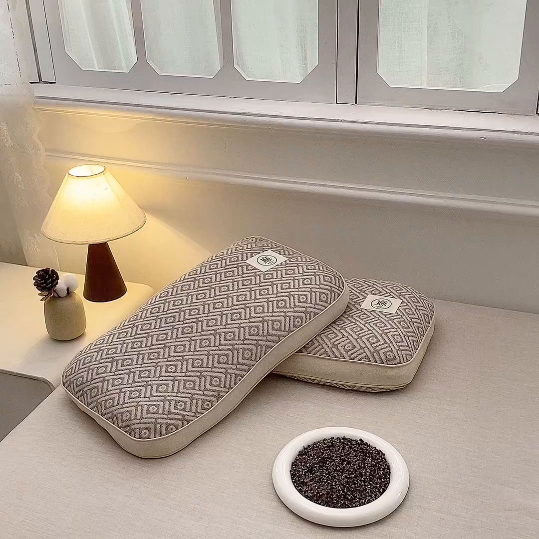 91家纺网 家纺一手货源 找家纺 （总）珍贝家纺 2026新款棉麻荞麦枕枕头枕芯