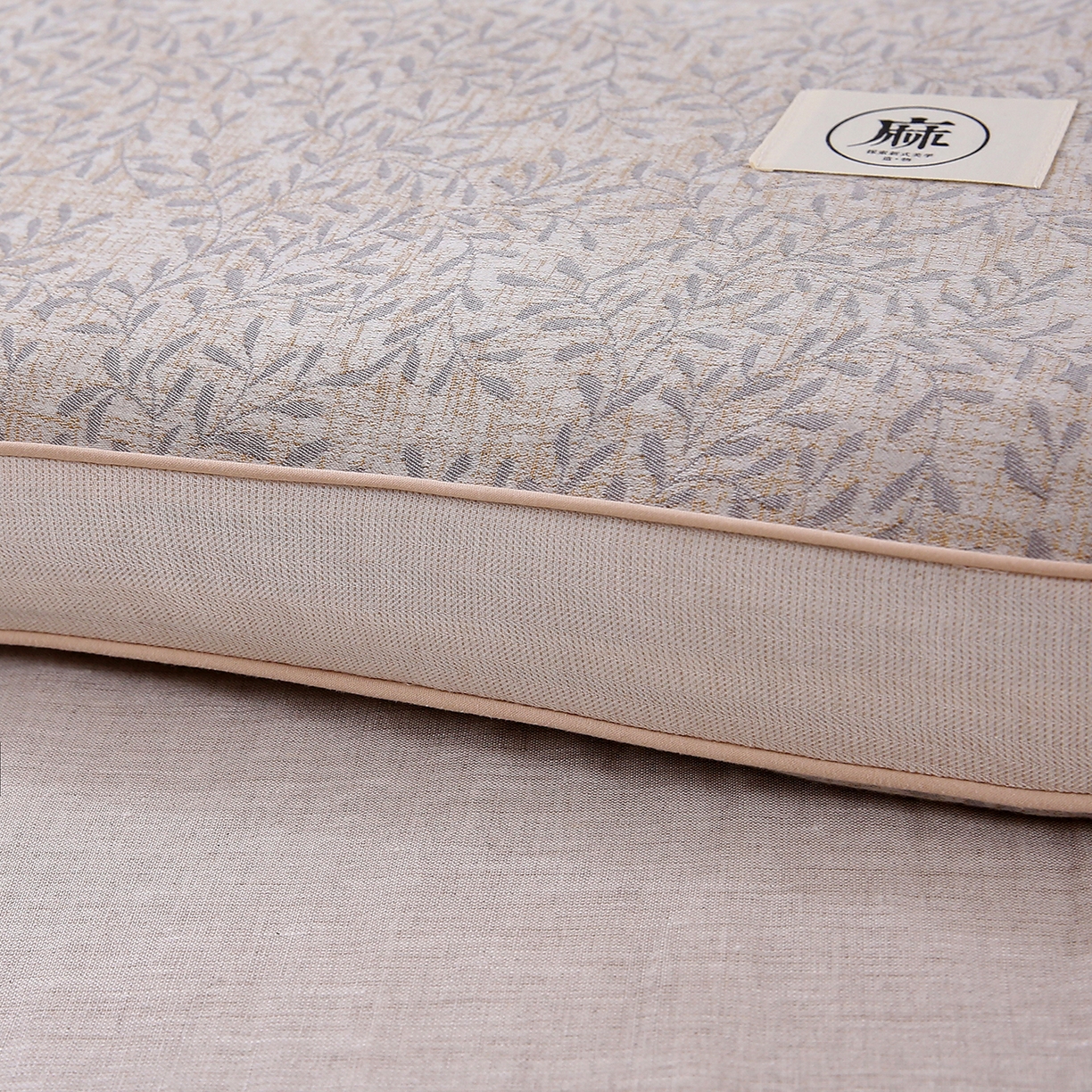 91家纺网 家纺一手货源 找家纺 珍贝家纺 2026新款棉麻荞麦枕枕头枕芯 棉麻荞麦枕-简约灰