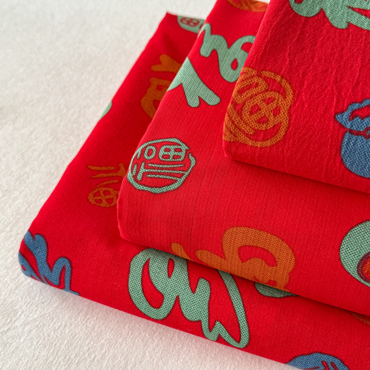 91家纺网 家纺一手货源 找家纺 卓缦家纺 2026新款百福床单结婚本命年婚庆送礼福字喜庆单床单床单单件 纳福