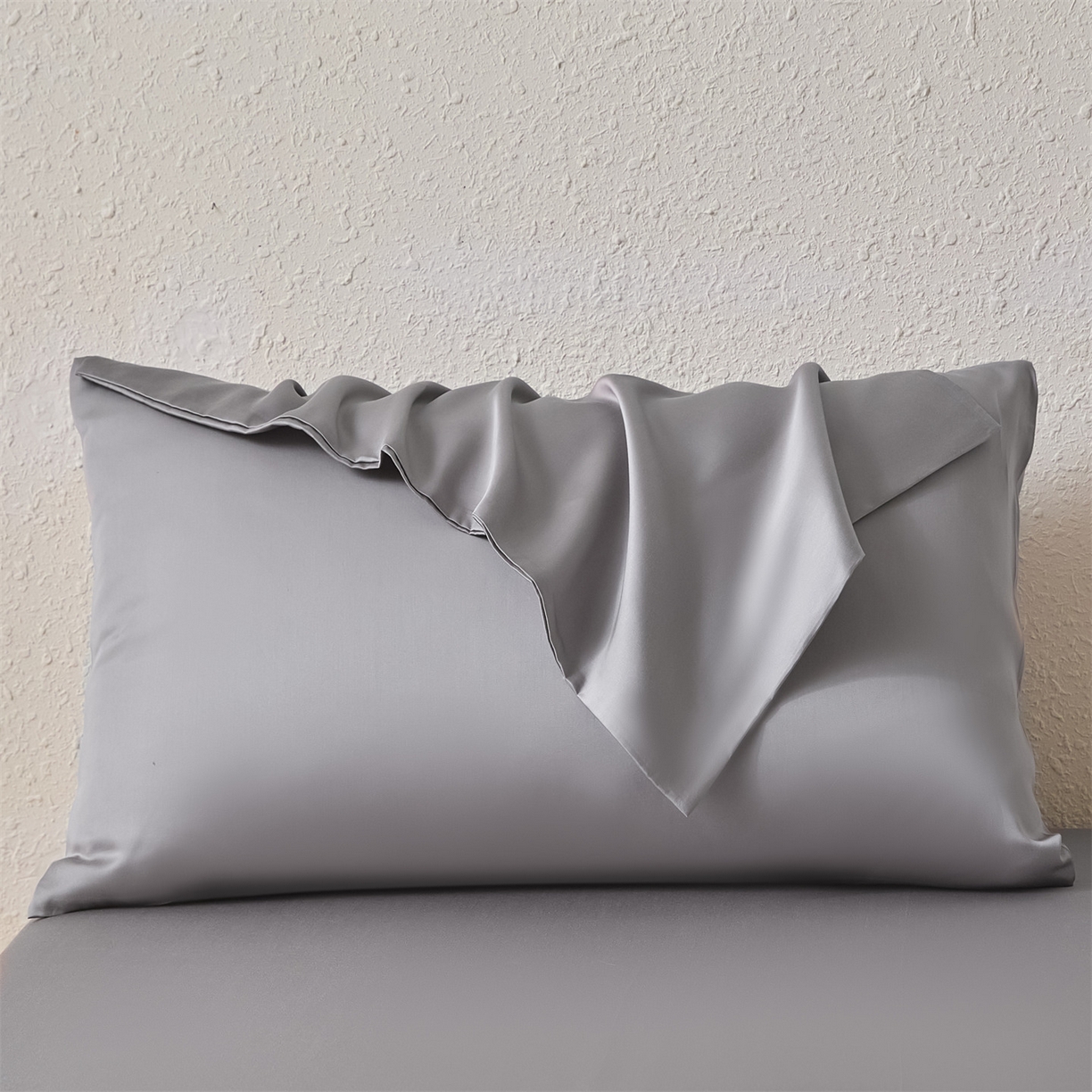 91家纺网 家纺一手货源 找家纺 （总）DC 2026新款莱赛尔天丝纯色枕套