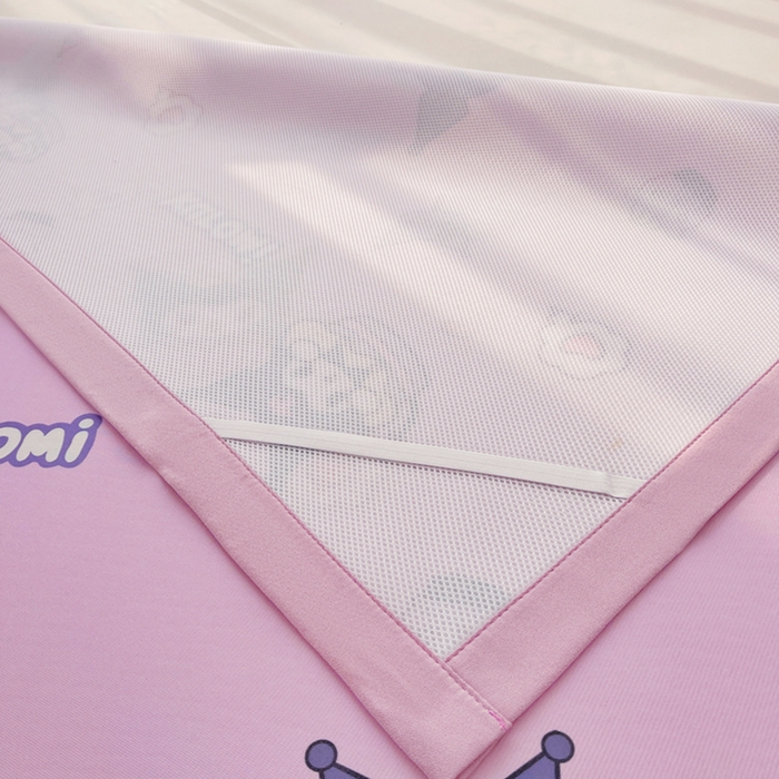 91家纺网 家纺一手货源 找家纺 云恋家纺 2026正版授权小版冰丝席卡通凉席三件套可折叠水洗软席子儿童单双人凉感空调席子 小版-心心库洛米