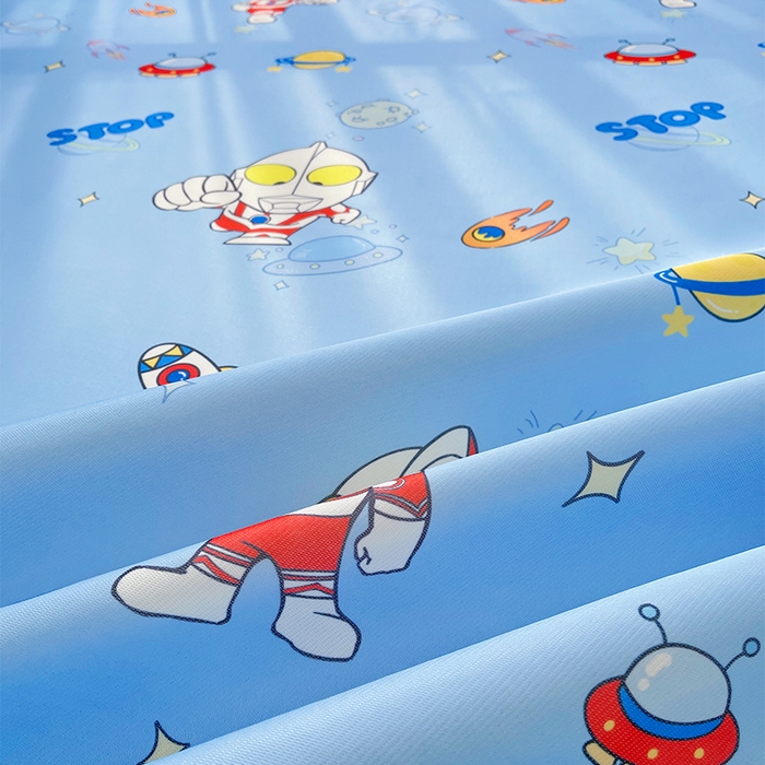 91家纺网 家纺一手货源 找家纺 云恋家纺 2026正版授权小版冰丝席卡通凉席三件套可折叠水洗软席子儿童单双人凉感空调席子 小版-奥特曼降临