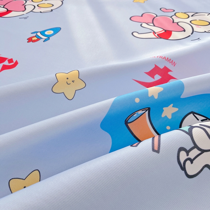 91家纺网 家纺一手货源 找家纺 云恋家纺 2026正版授权小版冰丝席卡通凉席三件套可折叠水洗软席子儿童单双人凉感空调席子 小版-奥特曼科学家