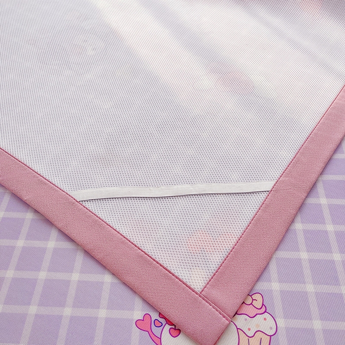 91家纺网 家纺一手货源 找家纺 云恋家纺 2026正版授权小版冰丝席卡通凉席三件套可折叠水洗软席子儿童单双人凉感空调席子 小版-格格库洛米