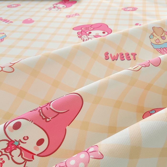 91家纺网 家纺一手货源 找家纺 云恋家纺 2026正版授权小版冰丝席卡通凉席三件套可折叠水洗软席子儿童单双人凉感空调席子 小版-格格美乐蒂