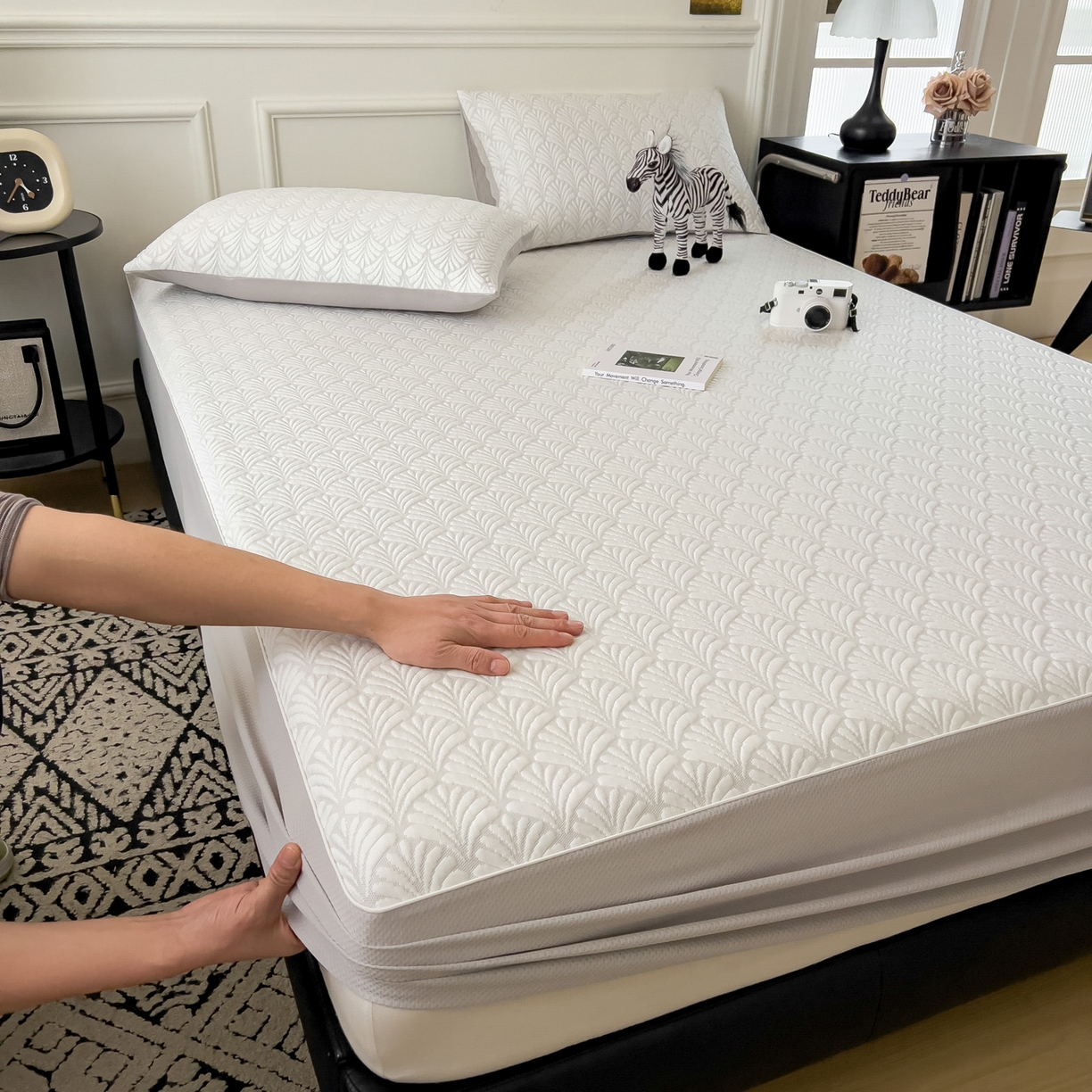 91家纺网 家纺一手货源 找家纺 （总）席世家 2026新款iMatex-中分子床笠凉席三件套拍图二（新图）