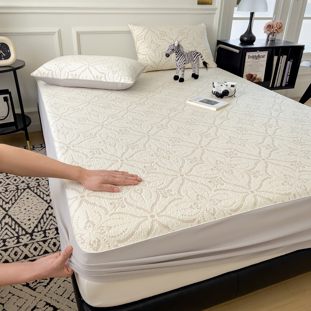 91家纺网 家纺一手货源 找家纺 （总）席世家 2026新款iMatex-中分子床笠凉席三件套拍图二（新图）