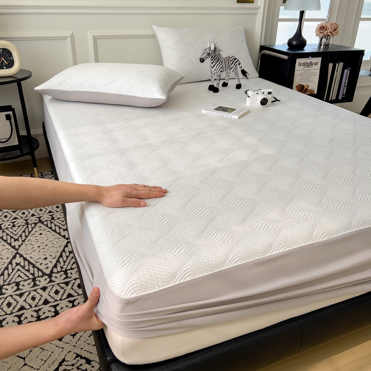 91家纺网 家纺一手货源 找家纺 （总）席世家 2026新款iMatex-中分子床笠凉席三件套拍图二（新图）