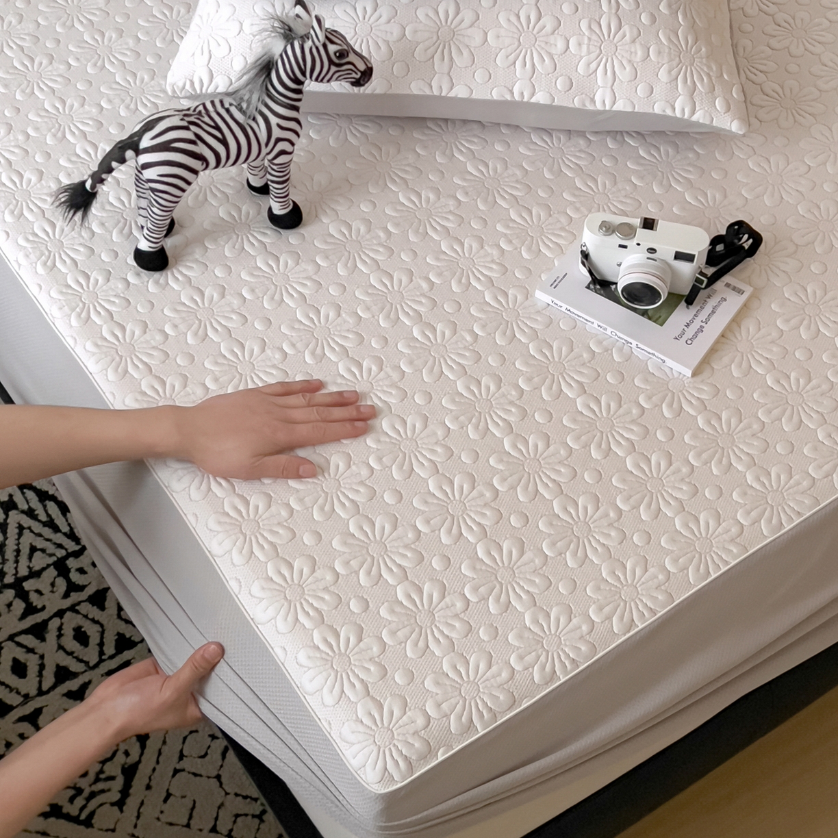 91家纺网 家纺一手货源 找家纺 （总）席世家 2026新款iMatex-中分子床笠凉席三件套拍图二（新图）