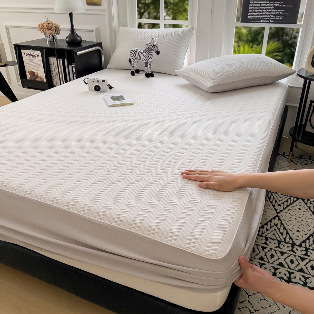 91家纺网 家纺一手货源 找家纺 （总）席世家 2026新款iMatex-中分子床笠凉席三件套拍图二（新图）