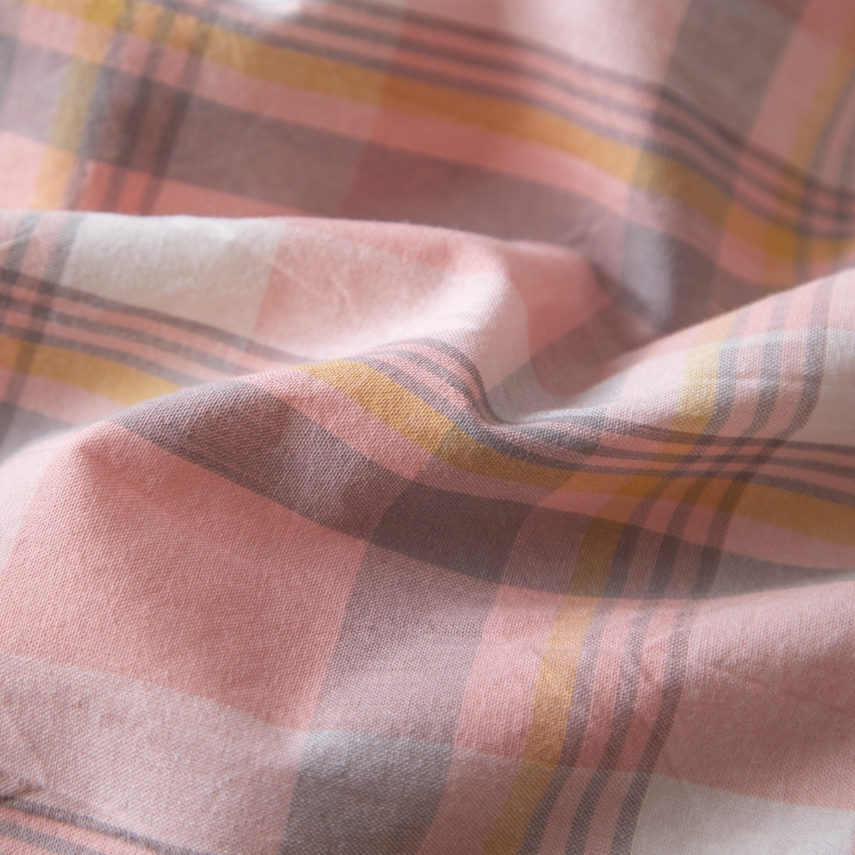 91家纺网 家纺一手货源 找家纺 几禾 2026春夏新款色织水洗棉棉花夏被夏凉被空调被 简夕粉