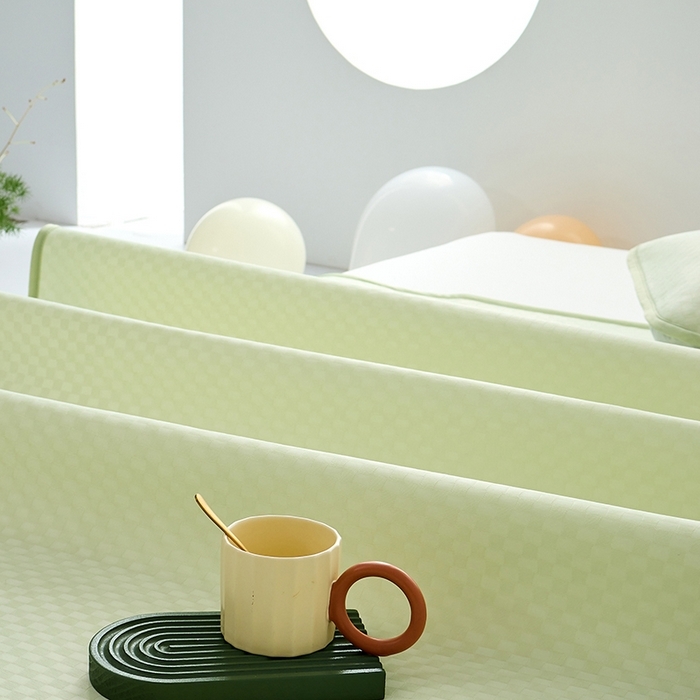 91家纺网 家纺一手货源 找家纺 （总）LADYCOCO可可家居 2026新款冰皮小提花三明治凉席三件套