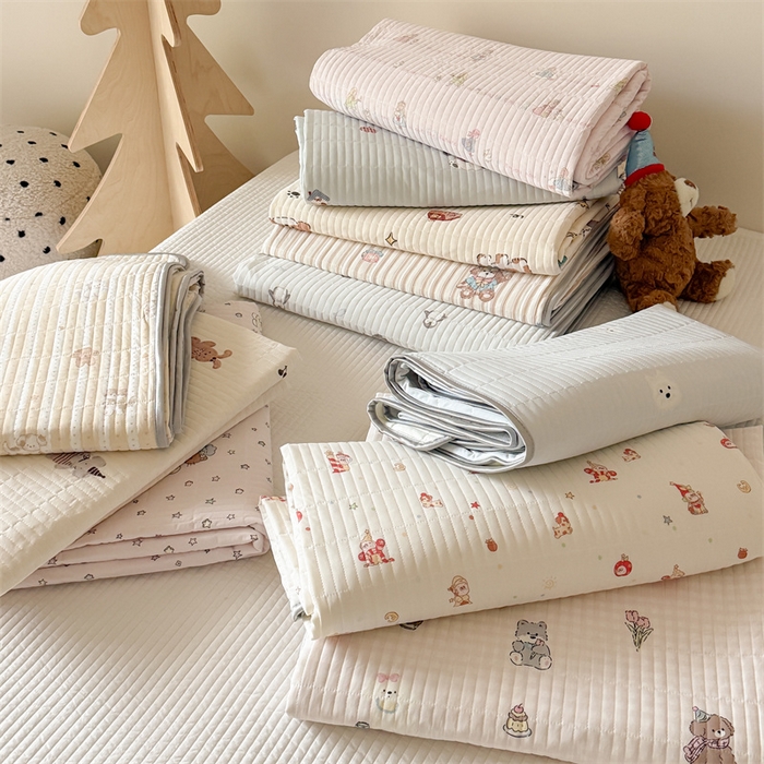 91家纺网 家纺一手货源 找家纺 吾欢心 2026夏季新款仿锦安凉感丝床盖款夏被四件套可可机洗凉感值大于0.2 组合