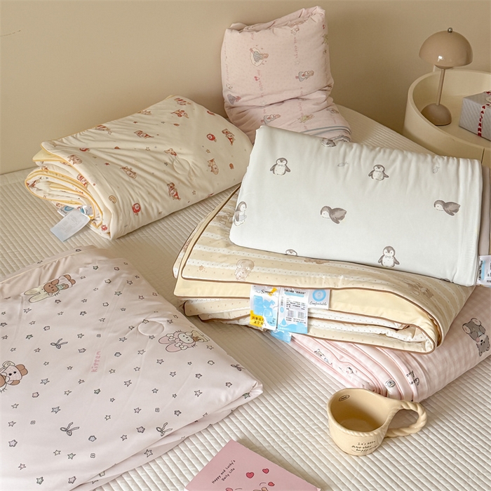 91家纺网 家纺一手货源 找家纺 （总）吾欢心 2026夏季新款A类仿锦安凉感丝夏凉被空调被