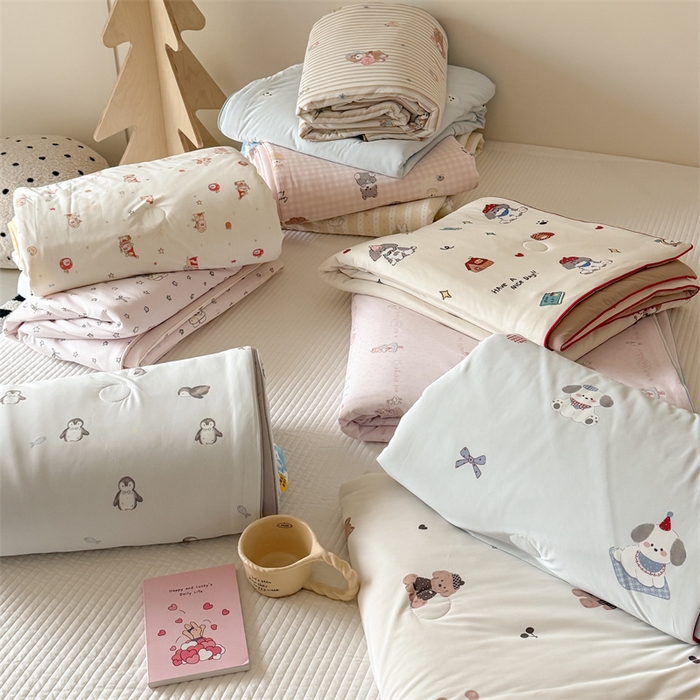 91家纺网 家纺一手货源 找家纺 （总）吾欢心 2026夏季新款A类仿锦安凉感丝夏凉被空调被