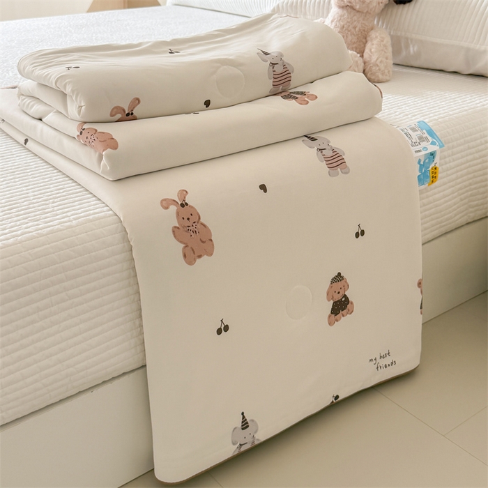 91家纺网 家纺一手货源 找家纺 （总）吾欢心 2026夏季新款A类仿锦安凉感丝夏凉被空调被