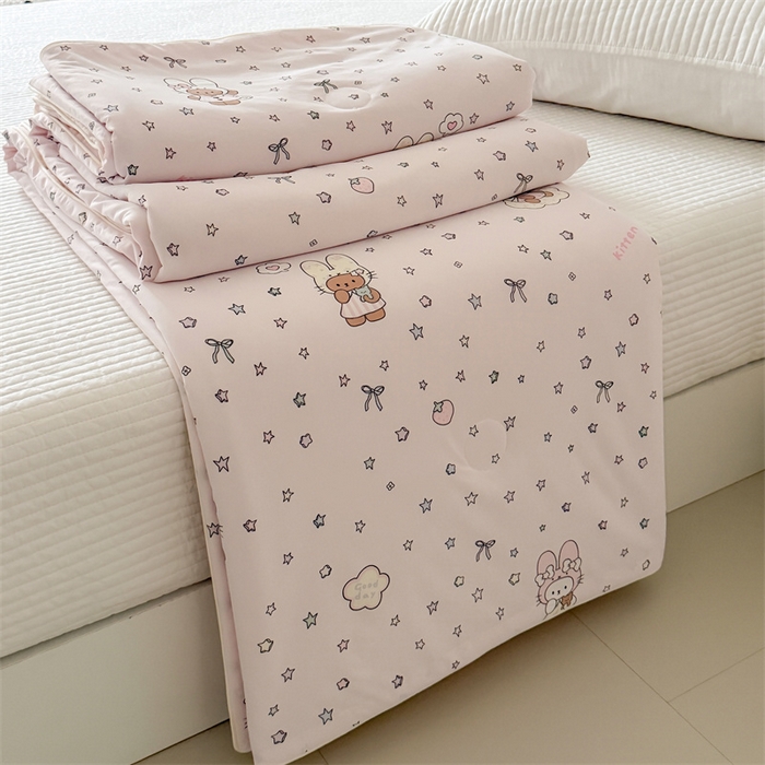 91家纺网 家纺一手货源 找家纺 （总）吾欢心 2026夏季新款A类仿锦安凉感丝夏凉被空调被