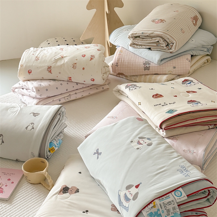 吾欢心 2026夏季新款A类仿锦安凉感丝夏凉被空调被 组合