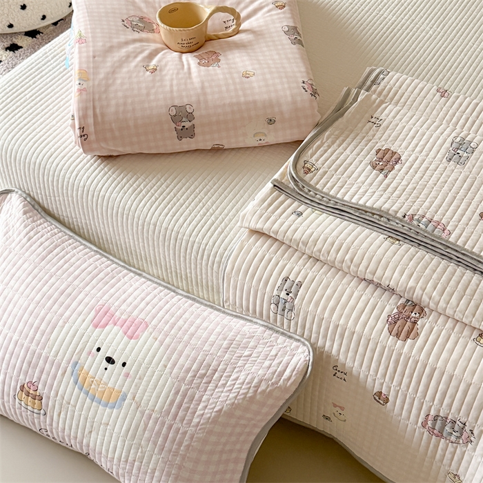 91家纺网 家纺一手货源 找家纺 吾欢心 2026夏季新款A类仿锦安凉感丝夏凉被空调被 组合