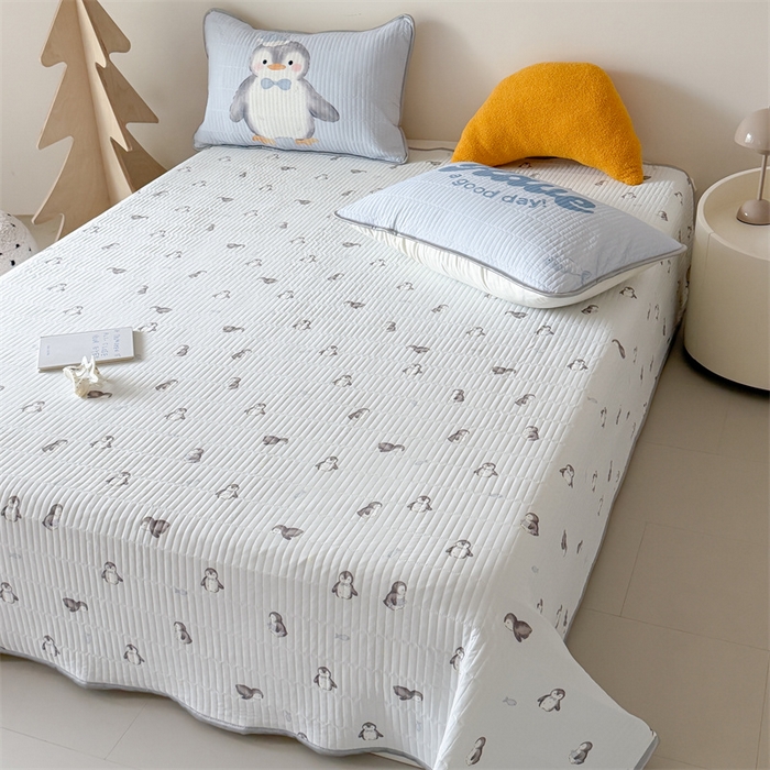 91家纺网 家纺一手货源 找家纺 吾欢心 2026夏季新款A类仿锦安凉感丝夏凉被空调被 冰雪萌宠