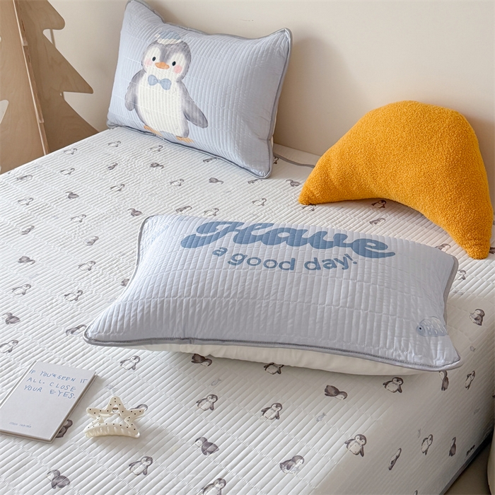 91家纺网 家纺一手货源 找家纺 吾欢心 2026夏季新款A类仿锦安凉感丝夏凉被空调被 冰雪萌宠