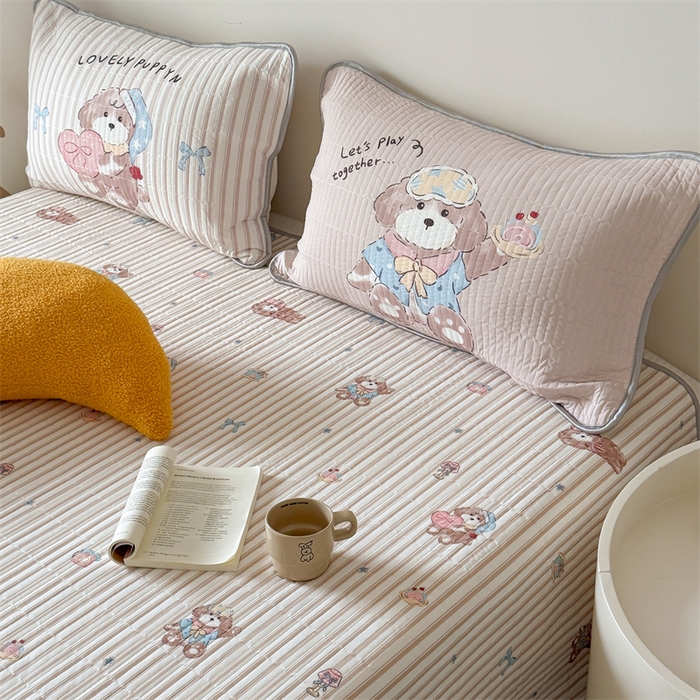 91家纺网 家纺一手货源 找家纺 吾欢心 2026夏季新款A类仿锦安凉感丝夏凉被空调被 乖乖小狗