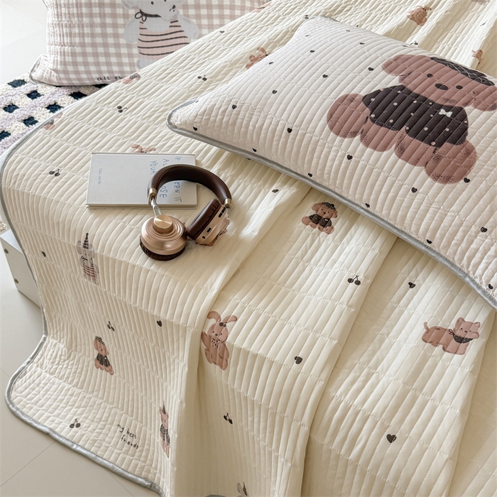 91家纺网 家纺一手货源 找家纺 吾欢心 2026夏季新款A类仿锦安凉感丝夏凉被空调被 可爱萌物