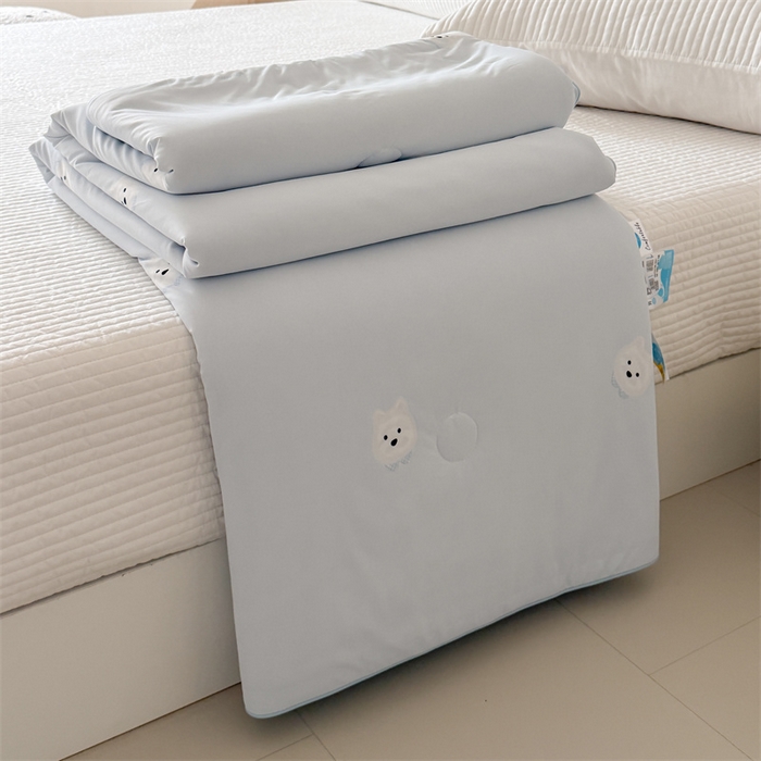 吾欢心 2026夏季新款A类仿锦安凉感丝夏凉被空调被 奶萌汪仔