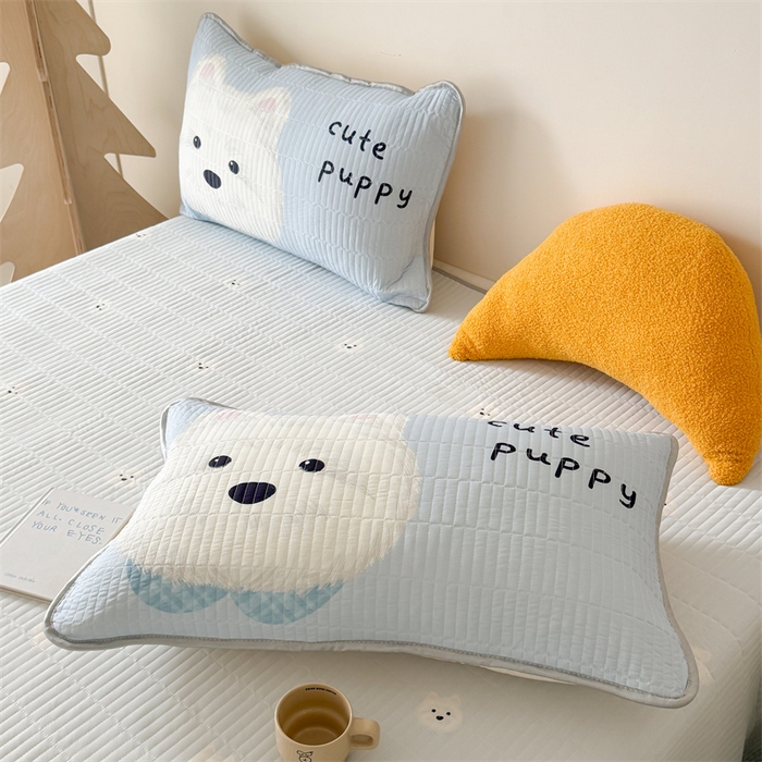 91家纺网 家纺一手货源 找家纺 吾欢心 2026夏季新款A类仿锦安凉感丝夏凉被空调被 奶萌汪仔