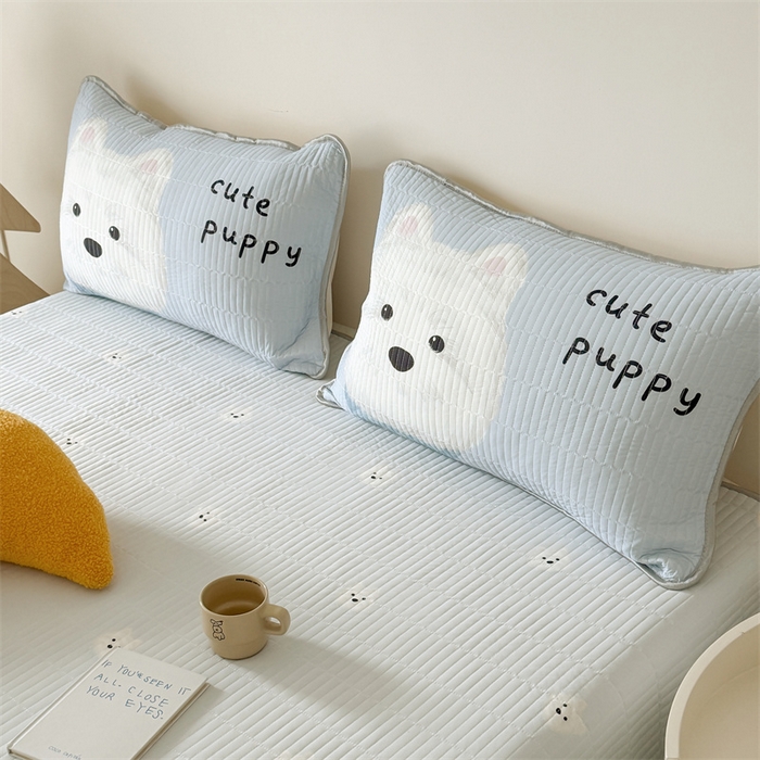 91家纺网 家纺一手货源 找家纺 吾欢心 2026夏季新款A类仿锦安凉感丝夏凉被空调被 奶萌汪仔