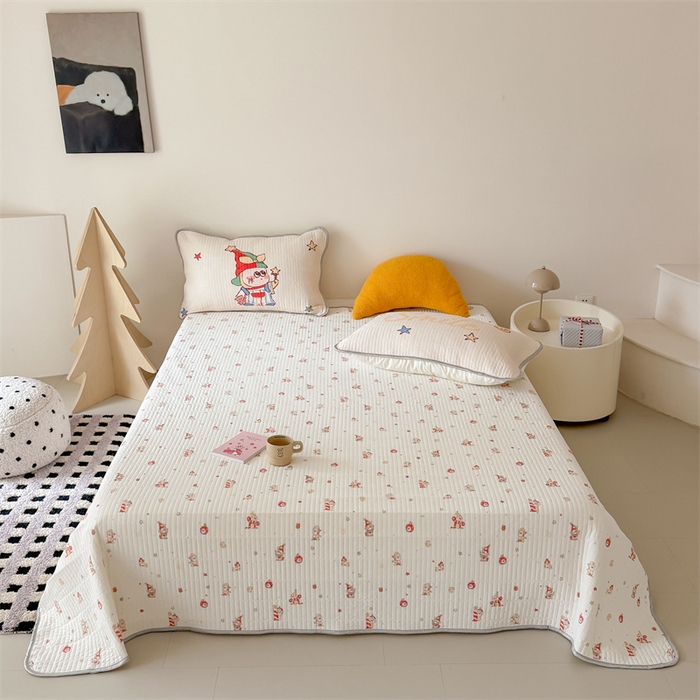 91家纺网 家纺一手货源 找家纺 吾欢心 2026夏季新款A类仿锦安凉感丝夏凉被空调被 星球宝贝