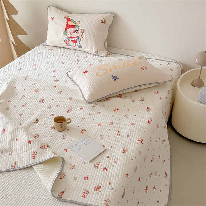 91家纺网 家纺一手货源 找家纺 吾欢心 2026夏季新款A类仿锦安凉感丝夏凉被空调被 星球宝贝