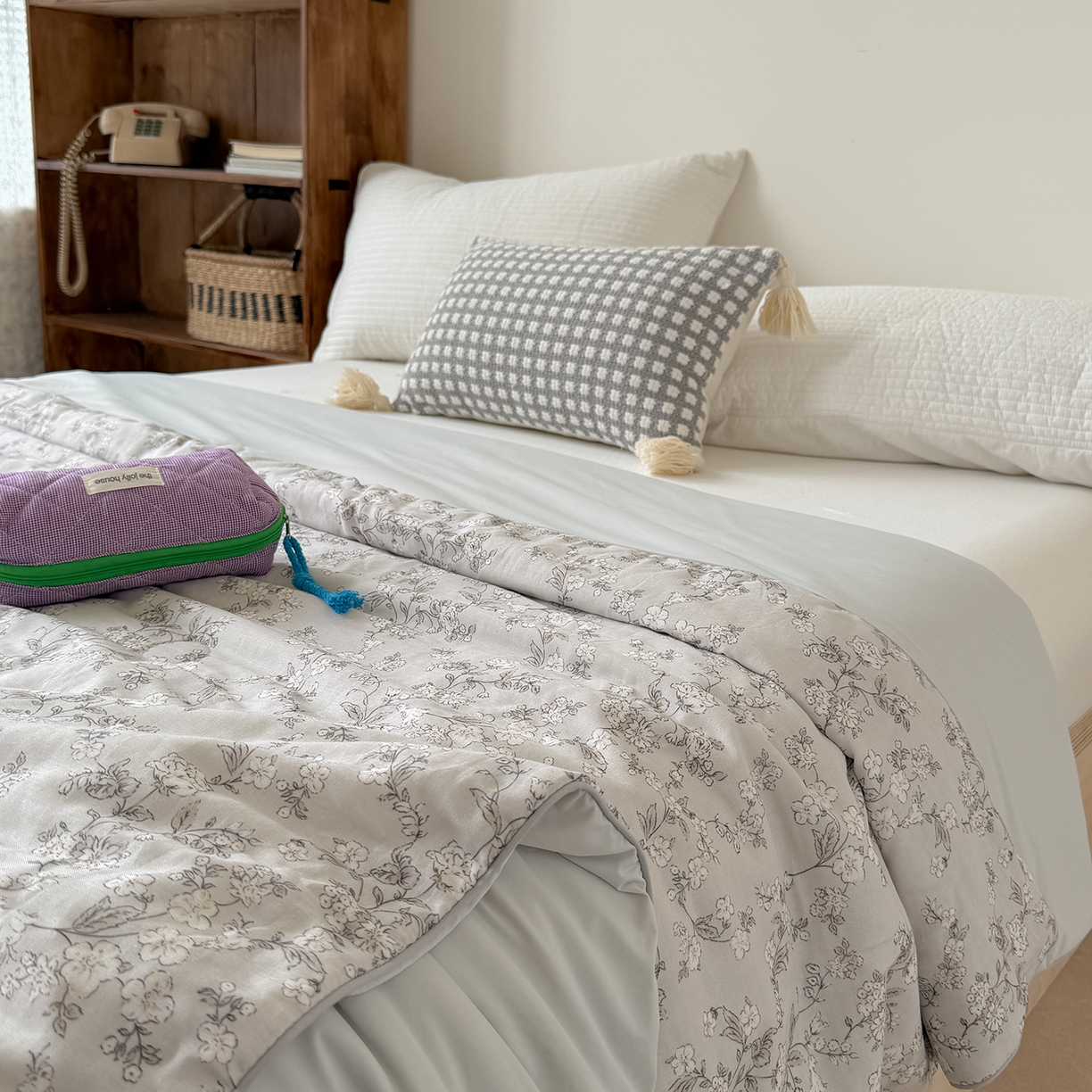 Sweet dreams甜梦 2026新款A类全棉双层纱锦氨凉感夏被 墨莲