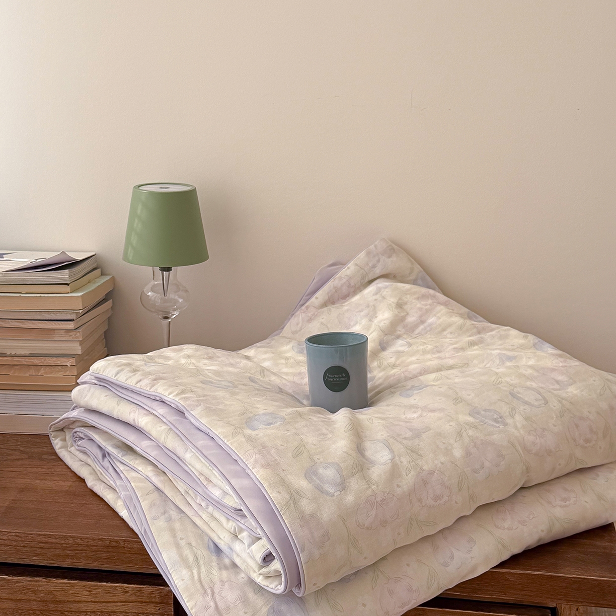 91家纺网 家纺一手货源 找家纺 Sweet dreams甜梦 2026新款A类全棉双层纱锦氨凉感夏被 郁金花海