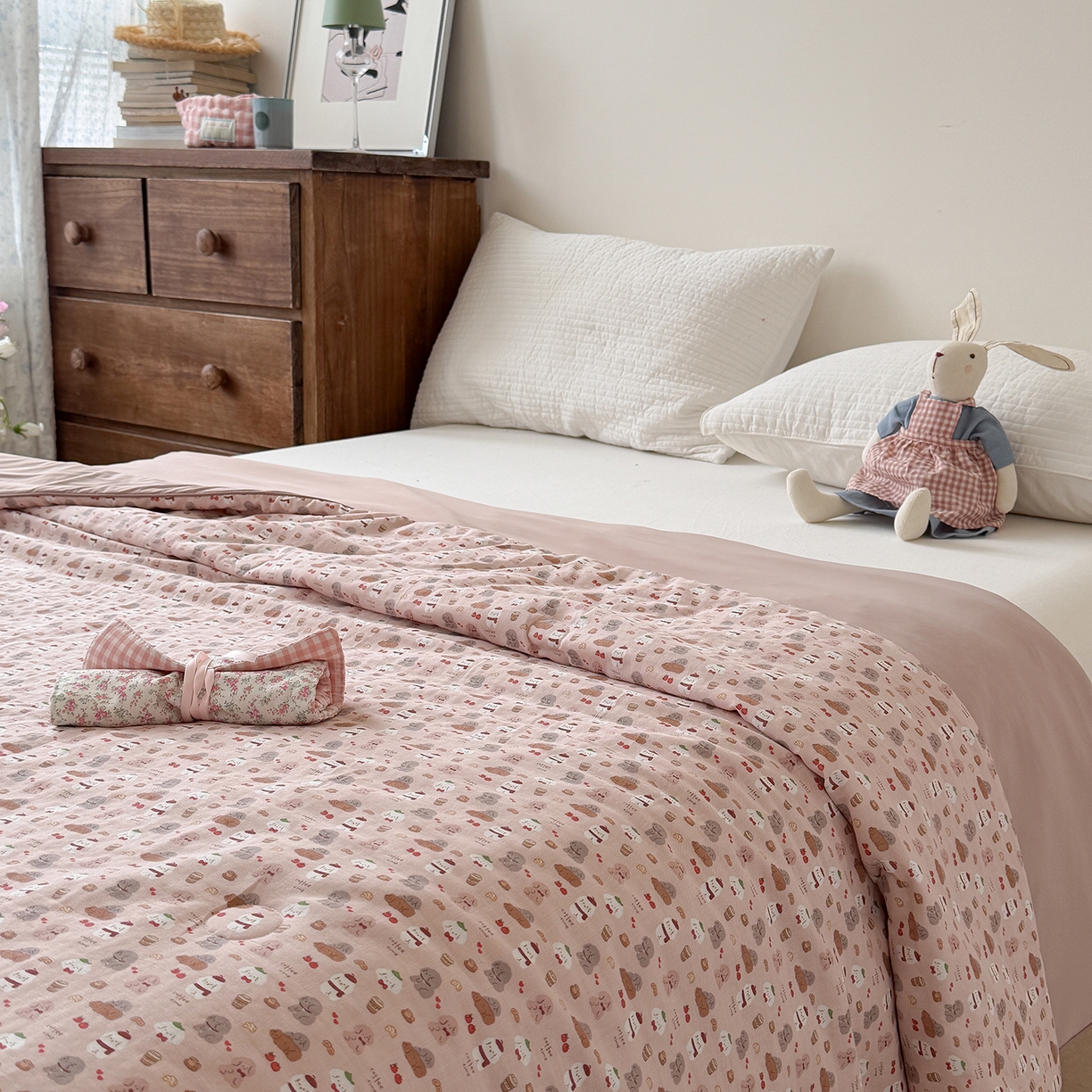 Sweet dreams甜梦 2026新款A类全棉双层纱锦氨凉感夏被 朱古力小狗