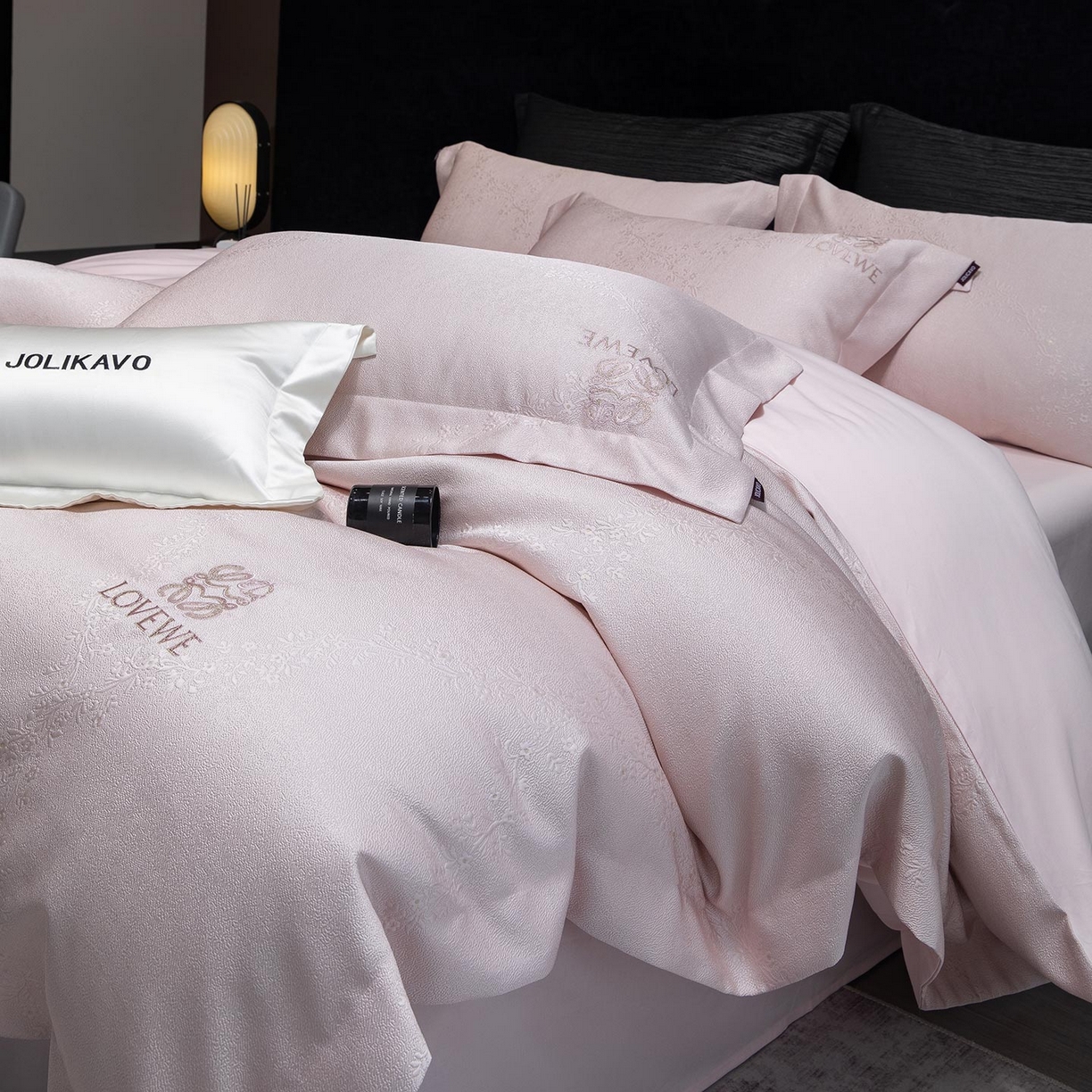 91家纺网 家纺一手货源 找家纺 （总）2026高端新品A类100支长绒棉纯棉四件套100全棉厚织提花轻奢风重工刺绣被套