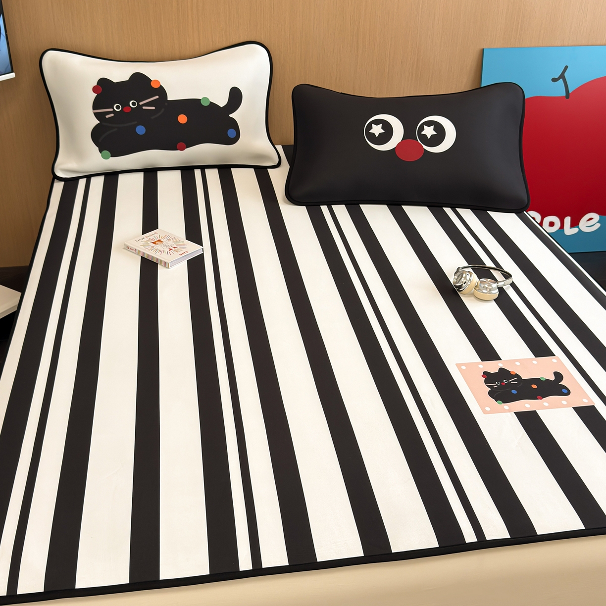 91家纺网 家纺一手货源 找家纺 （总）懒猫家纺 2026新款大版卡通云感果冻床席床笠凉席