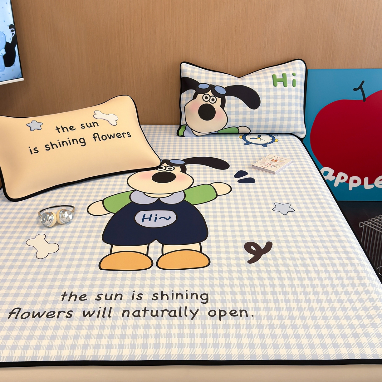 91家纺网 家纺一手货源 找家纺 （总）懒猫家纺 2026新款大版卡通云感果冻床席床笠凉席