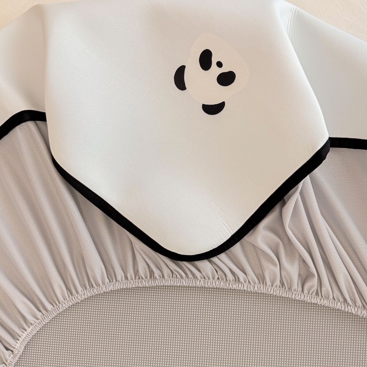 91家纺网 家纺一手货源 找家纺 懒猫家纺 2026新款大版卡通云感果冻床席床笠凉席 奶白团团-床笠款