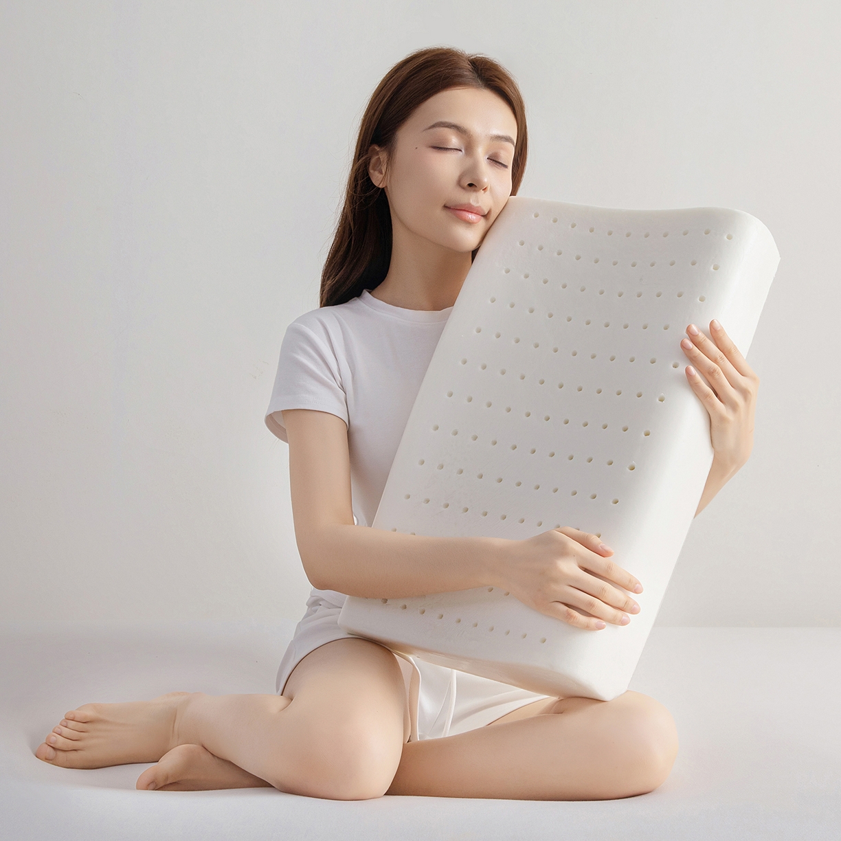 91家纺网 家纺一手货源 找家纺 枕星记忆枕 2026新款跨境支撑性牛角枕飞机枕蝶形枕头枕芯 牛角枕-紫色 62*41*10/8cm/只