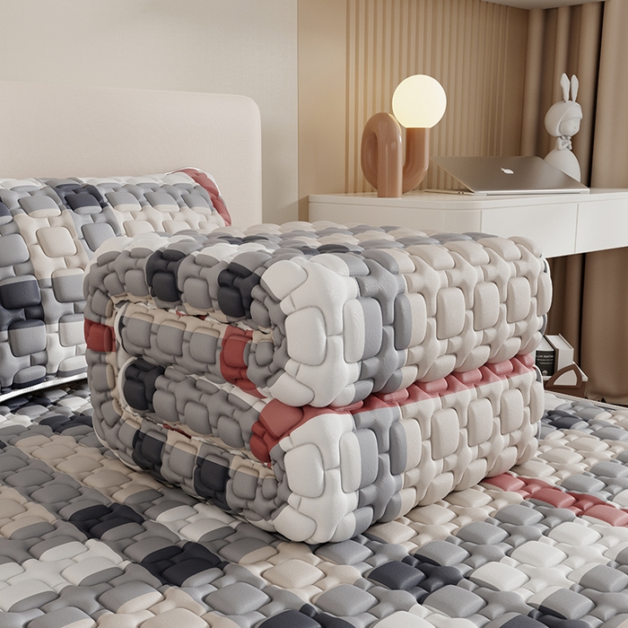 91家纺网 家纺一手货源 找家纺 （总）源舍家纺 2026新款A类印花乳胶席凉席三件套