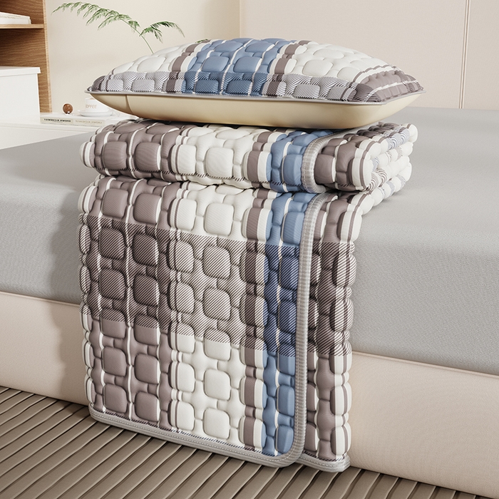 91家纺网 家纺一手货源 找家纺 （总）源舍家纺 2026新款A类印花乳胶席凉席三件套