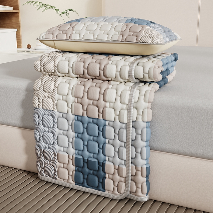 91家纺网 家纺一手货源 找家纺 （总）源舍家纺 2026新款A类印花乳胶席凉席三件套