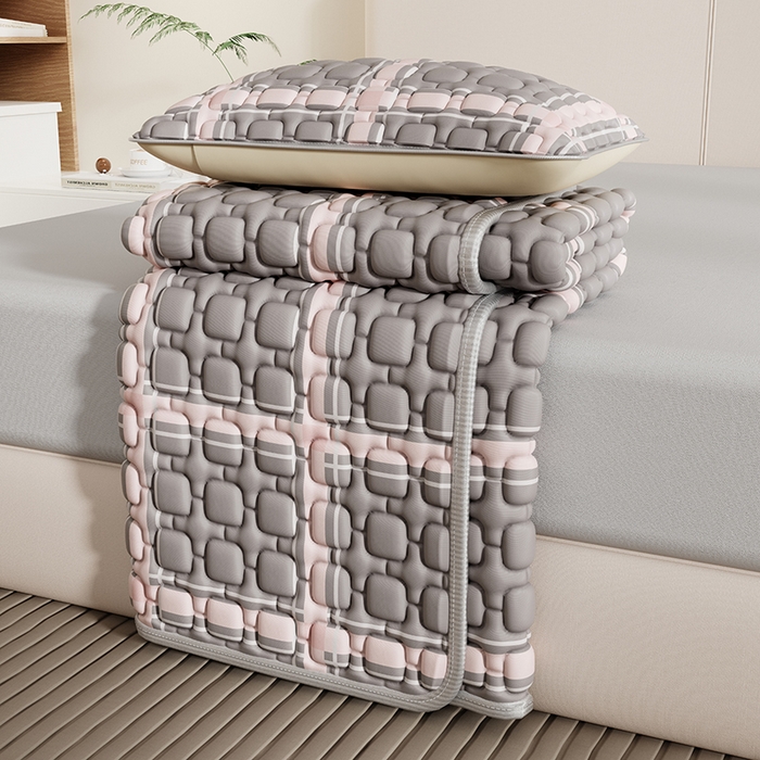 91家纺网 家纺一手货源 找家纺 （总）源舍家纺 2026新款A类印花乳胶席凉席三件套