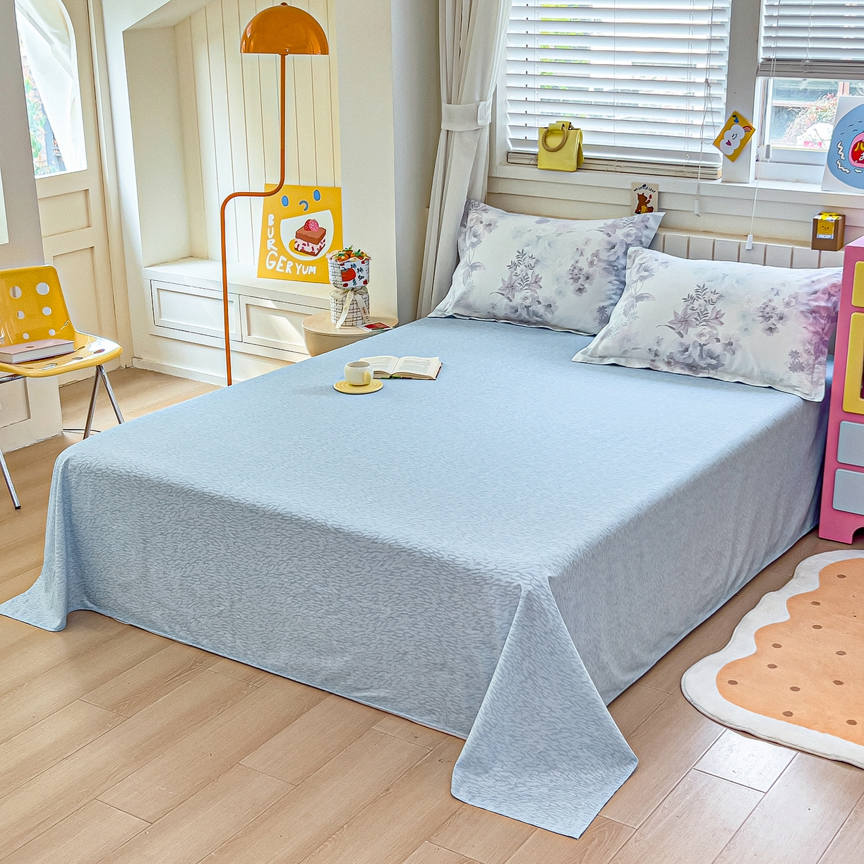 91家纺网 家纺一手货源 找家纺 琪琪阁家纺 2026新款加厚全棉纯棉四件套 艾拉